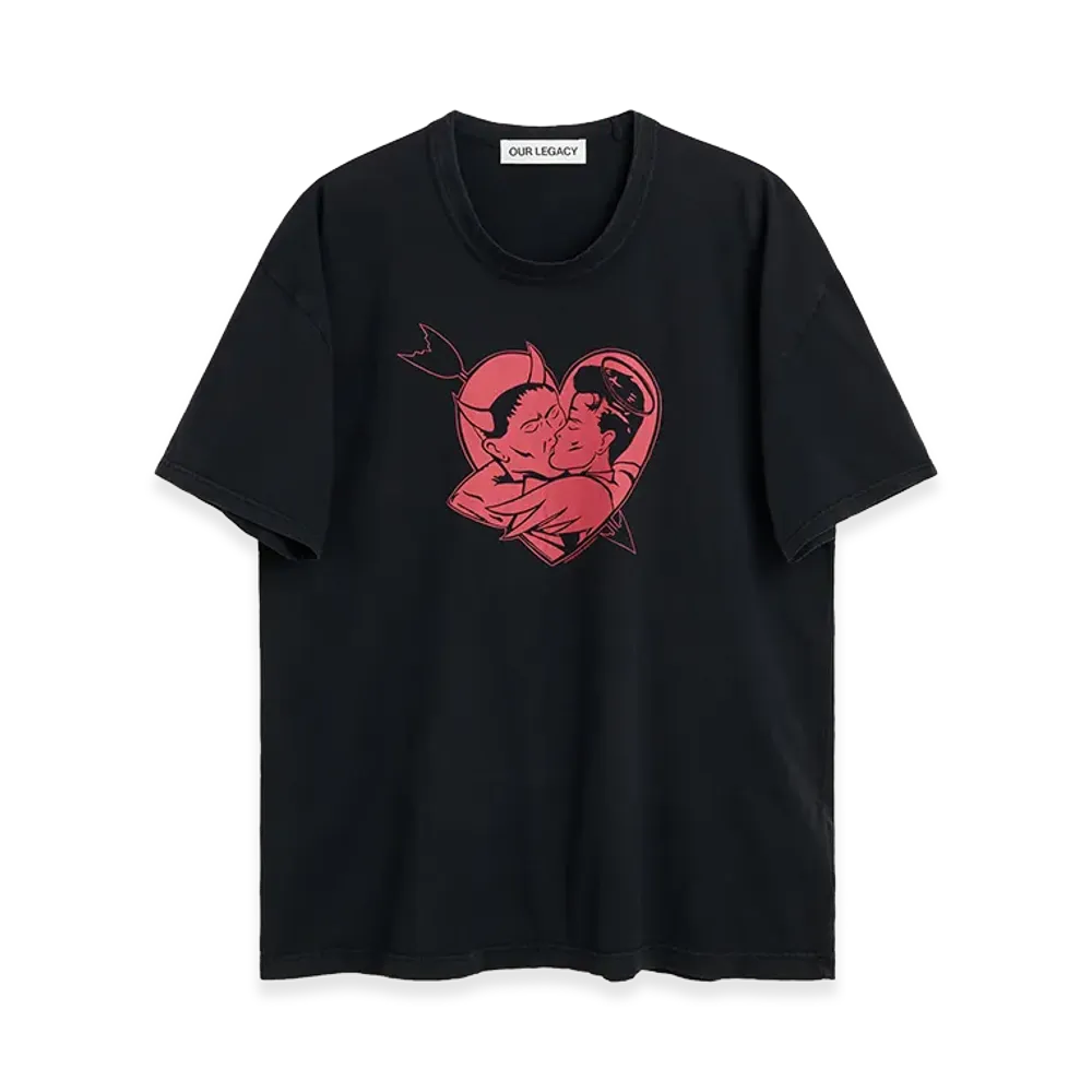 OUR LEGACY Loose T-Shirt "Love Story Print"