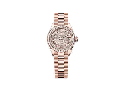 ROLEX Lady-Datejust 28mm Everose Gold Diamond 279135RBR "Pave diamonds"