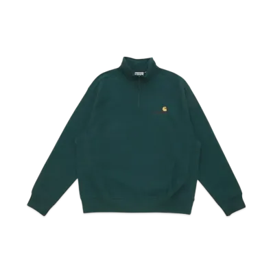 Carhartt WIP Half Zip American Script Sweat "Malachite"
