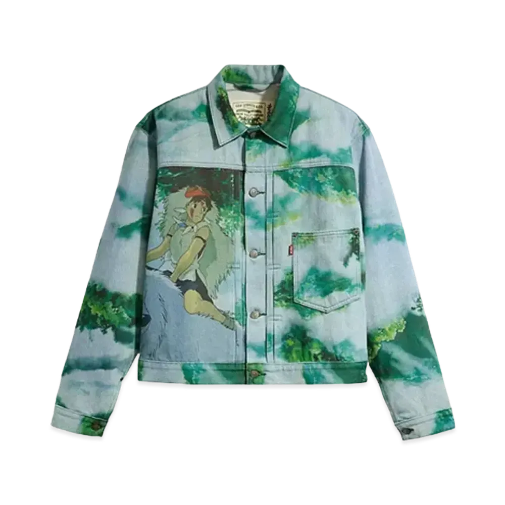 Levi's x Princess Mononoke San & Wolf Trucker Jacket "Medium Wash"