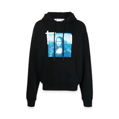 Off-White Taped Mona Lisa Over Hoodie "Black/Blue/White"