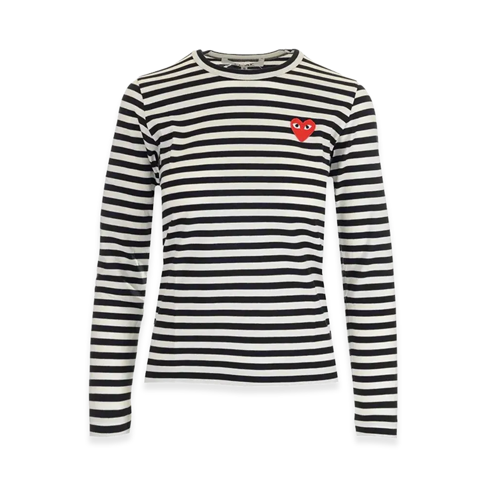 PLAY COMME des GARCONS Long Sleeve T-Shirts "Black"