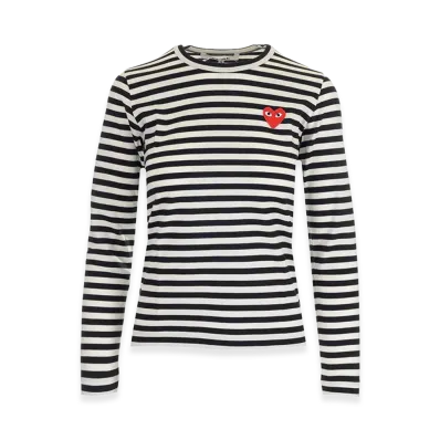 PLAY COMME des GARCONS Long Sleeve T-Shirts "Black"
