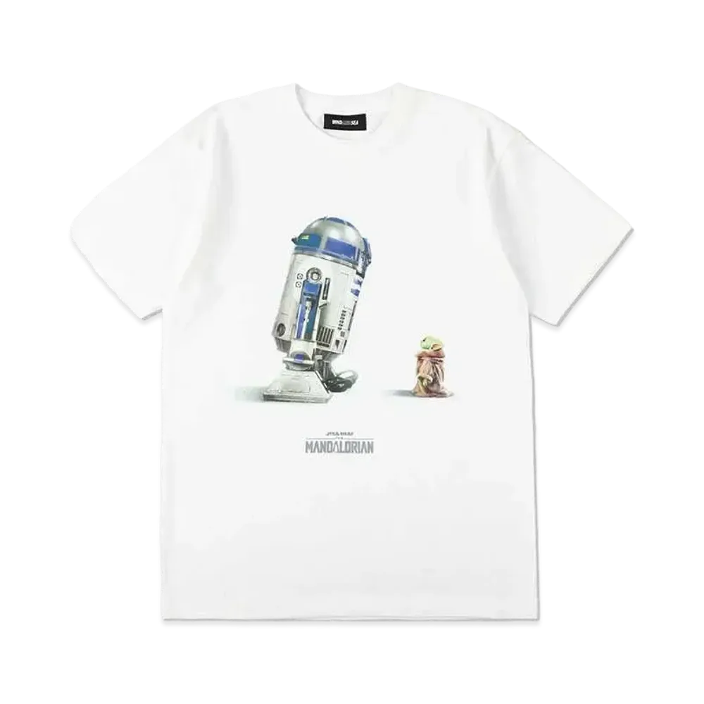 WIND AND SEA The Mandalorian WDS Tee / R2-D2 & Grogu "White"