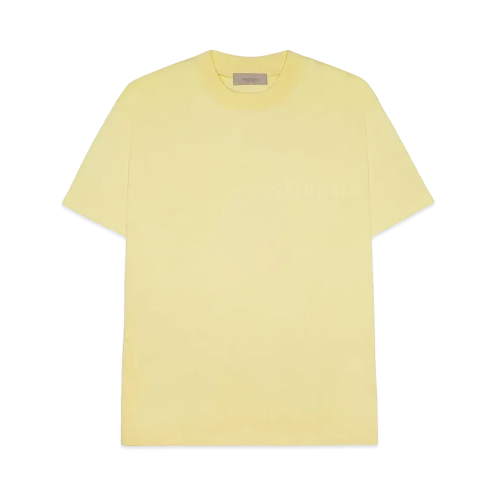 FEAR OF GOD ESSENTIALS SS Tee (Felt Logo) "Canary"