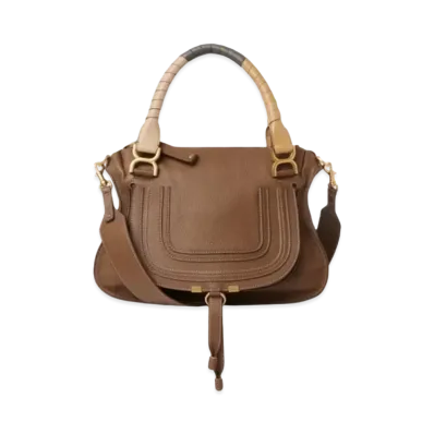 Chloe Marcie Double Carry Bag "Palm Brown"