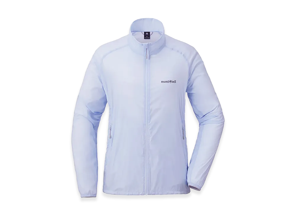 mont-bell Women's U.L. Stretch Wind Jacket "Light Blue"