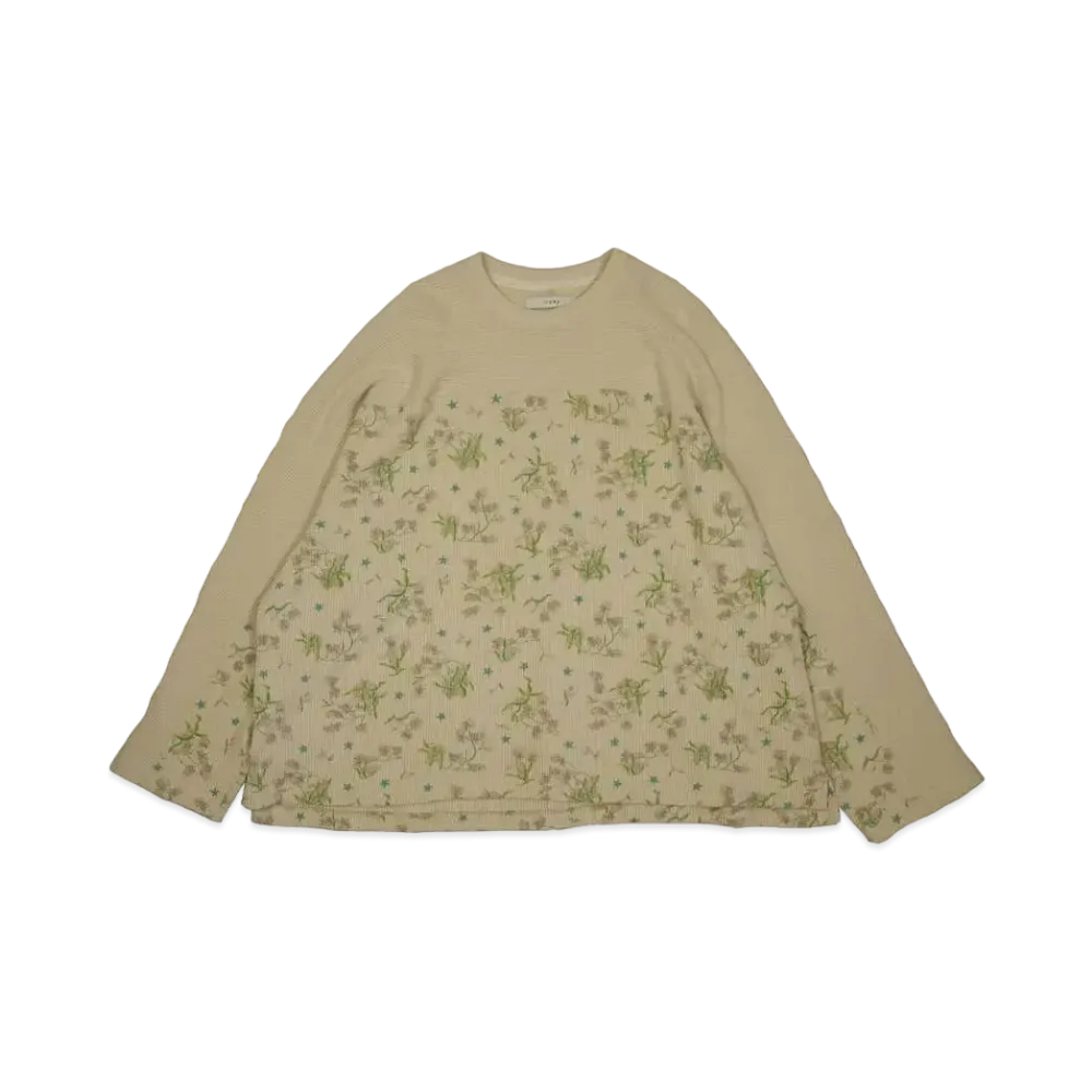 JieDa FLOWER WAFFLE L/S "FLOWER"