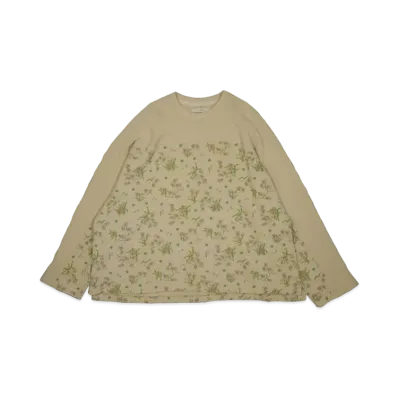 JieDa FLOWER WAFFLE L/S "FLOWER"