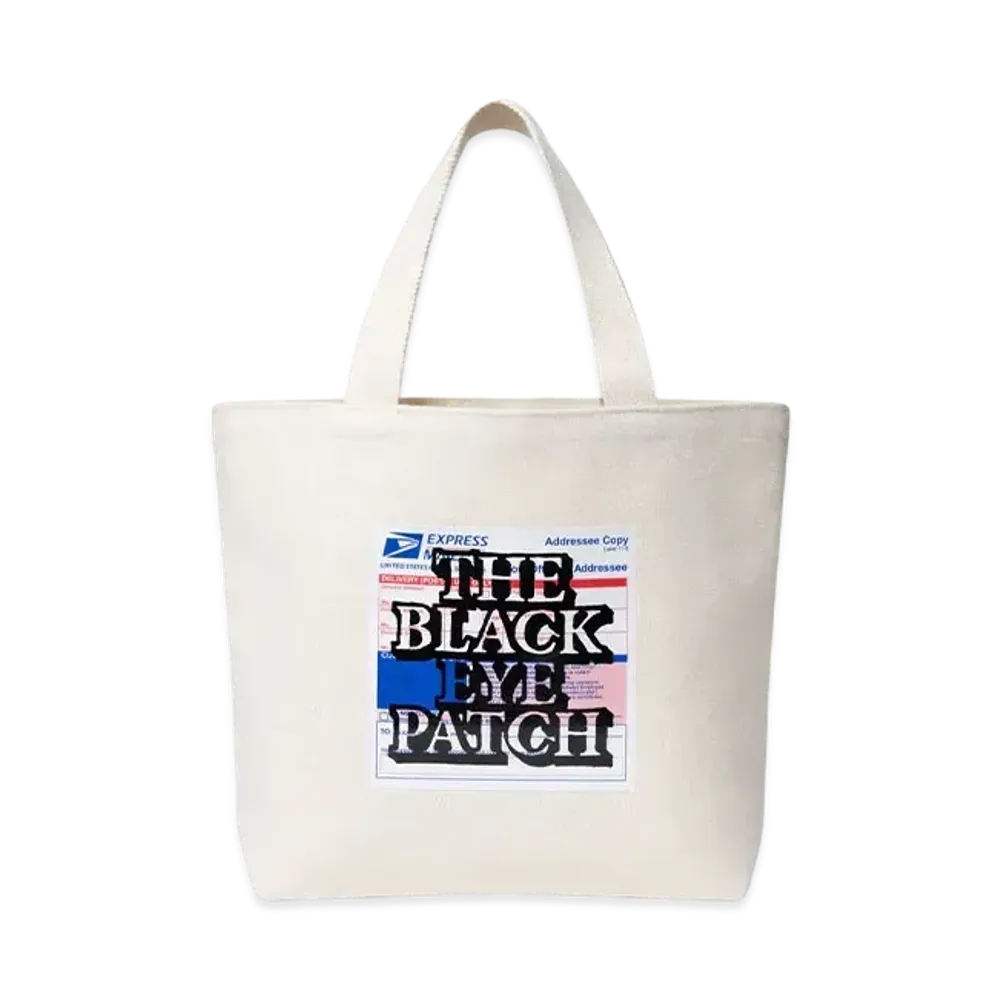 BlackEyePatch Priority Label Medium Tote "White"