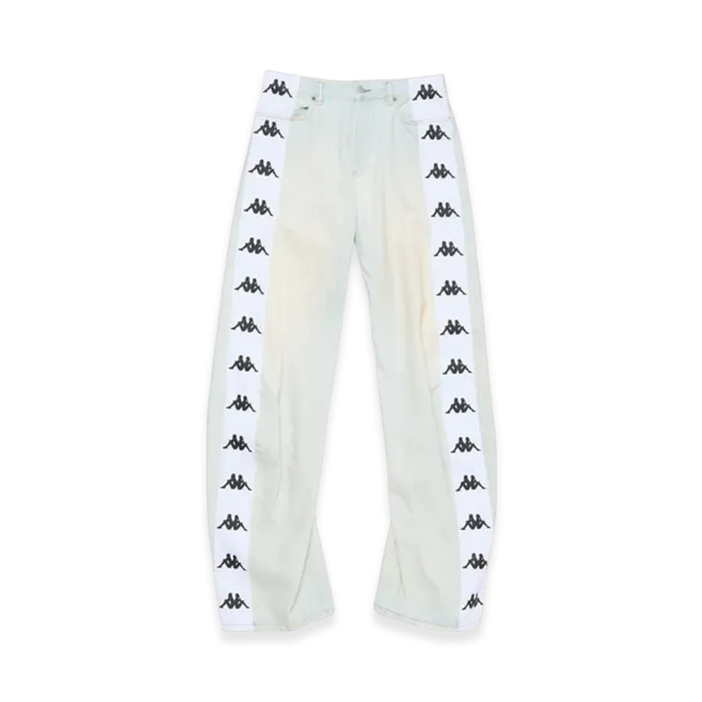 Acne Studios Loose Fit Jeans - 2006M Acne Studios X Kappa "Light Blue/White"