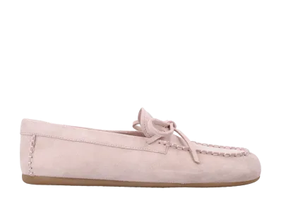 MIU MIU Women's Suede Deck Loafers "Peach"