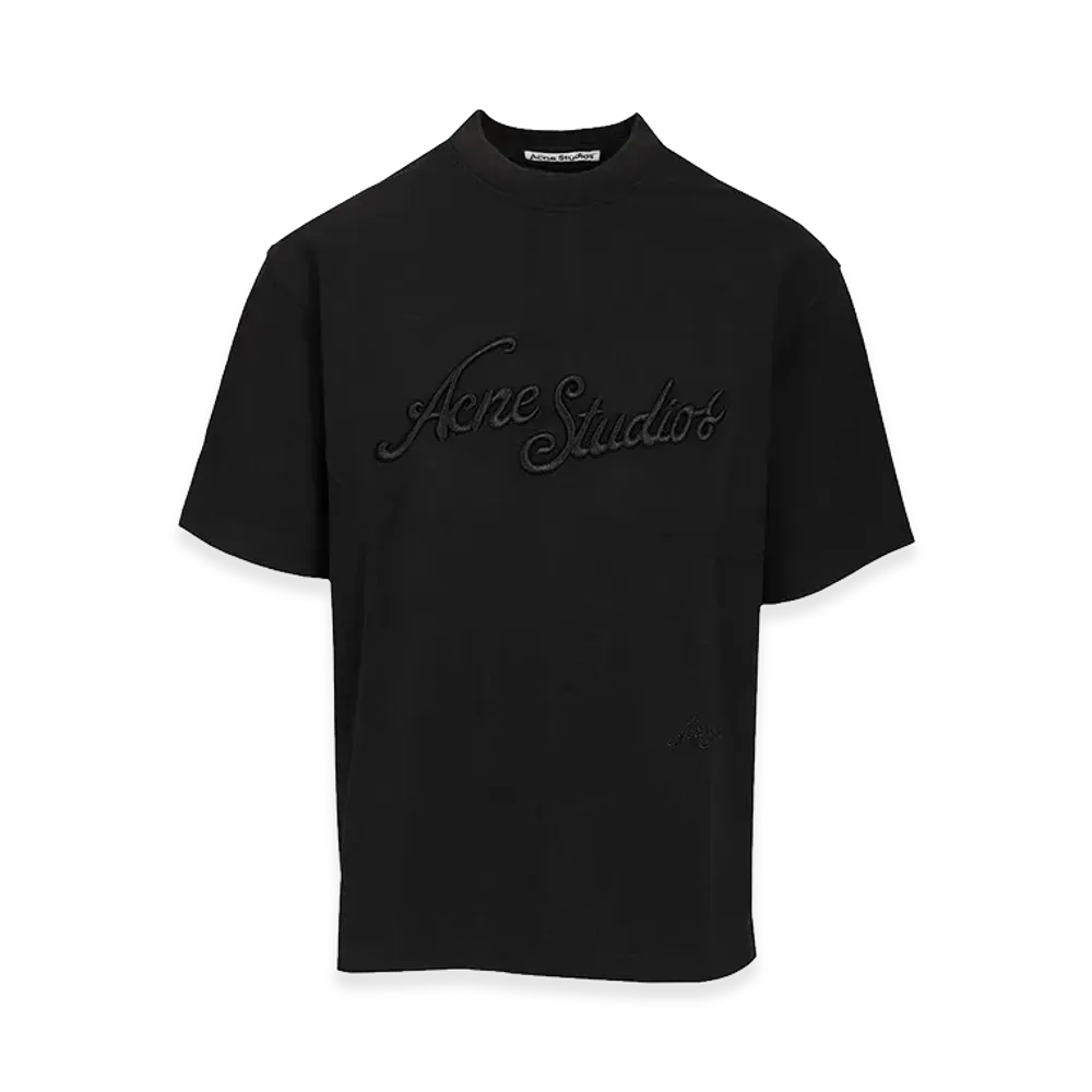 Acne Studios T-Shirt With Embroidered Logo "Black"