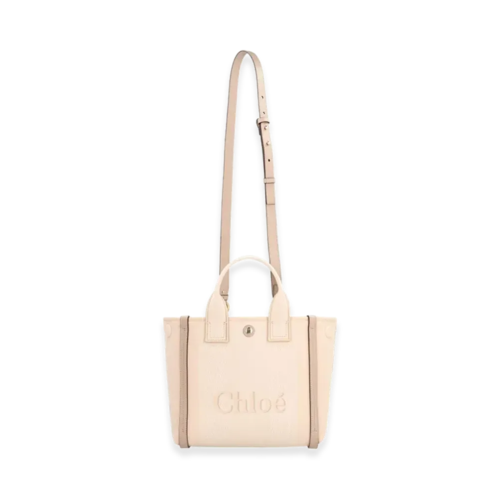 Chloe Women's Canvas Small Chloa Carry Shopping Bag "Beige"