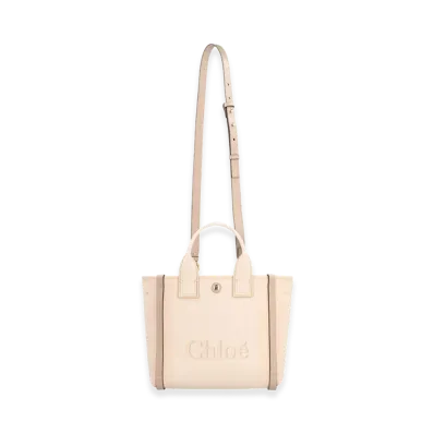 Chloe Women's Canvas Small Chloa Carry Shopping Bag "Beige"