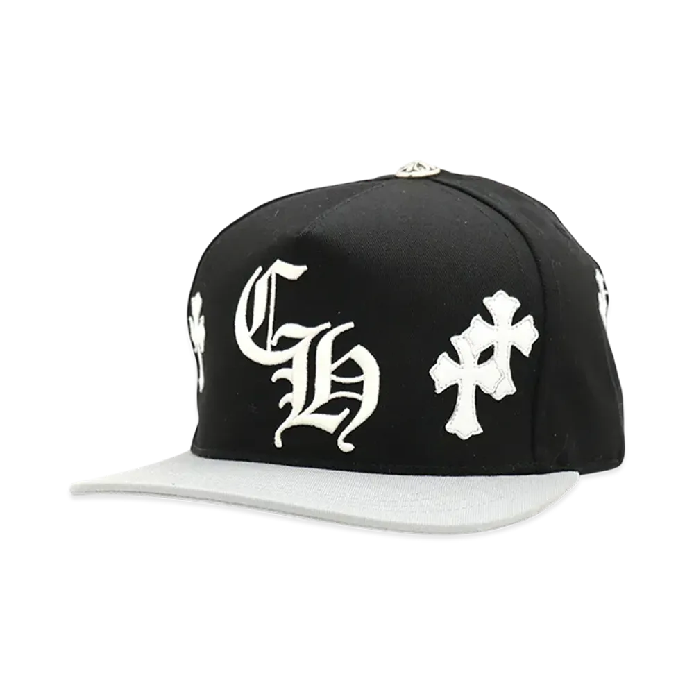 Chrome Hearts CH Hat Cross Patch Baseball Cap "Black/Grey/White"