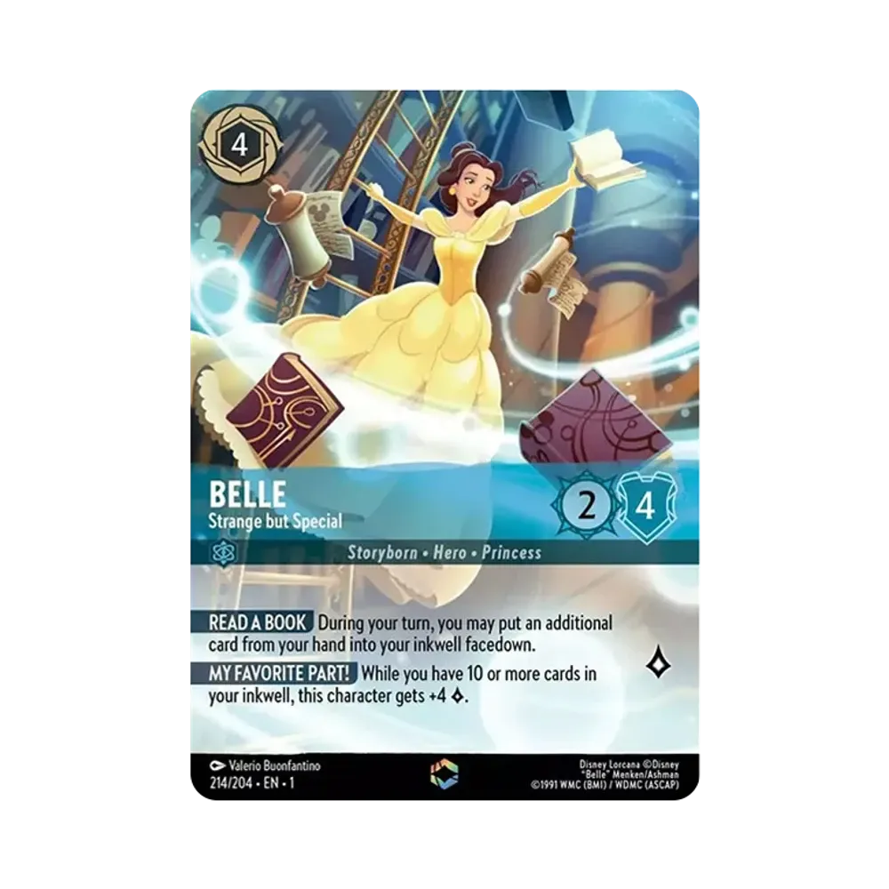 ベル - 美しいけど変わり者 (オルタネイト アート) Enchanted[214/204･EN･1](ザ ファースト チャプター)【英語版】