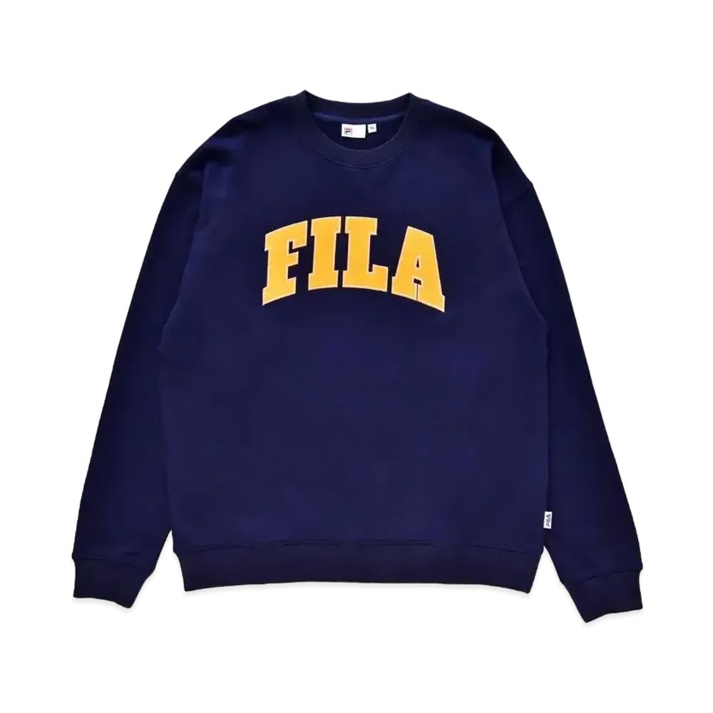 FILA College Logo Crew "Navy"