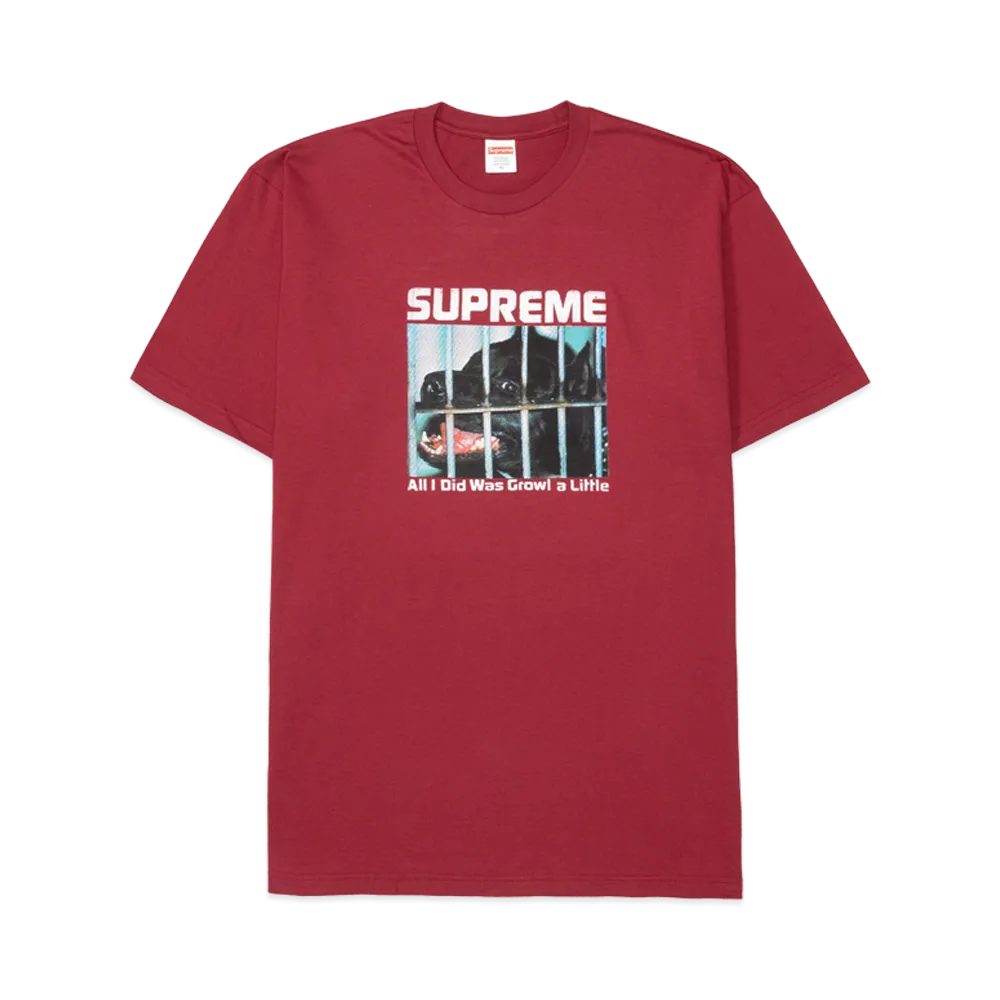 Supreme Growl Tee "Cardinal"