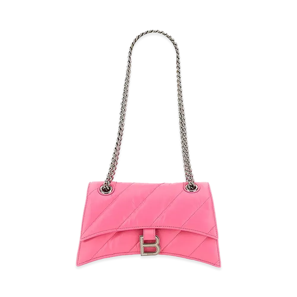 BALENCIAGA Women's Crush Small Bag "Pink"