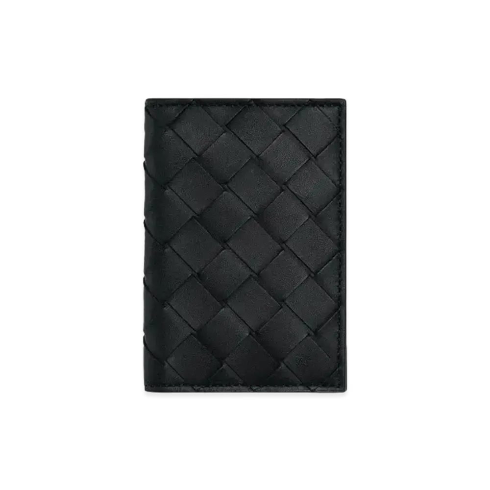 Bottega Veneta Flap Card Holder "Black"
