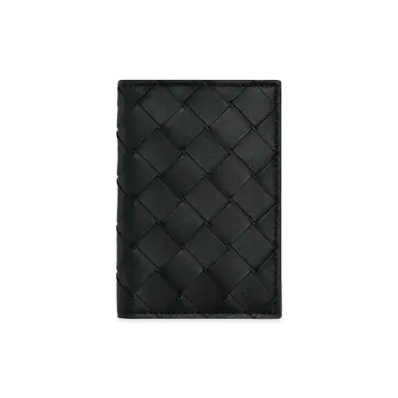 Bottega Veneta Flap Card Holder "Black"