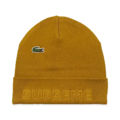 Supreme x LACOSTE Beanie "Tan"