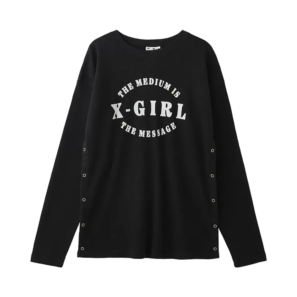 X-Girl Thermal L/S Top "Black"