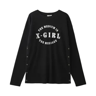 X-Girl Thermal L/S Top "Black"