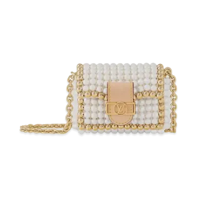 Louis Vuitton Micro Dauphine Pearls Bag "Blanc"