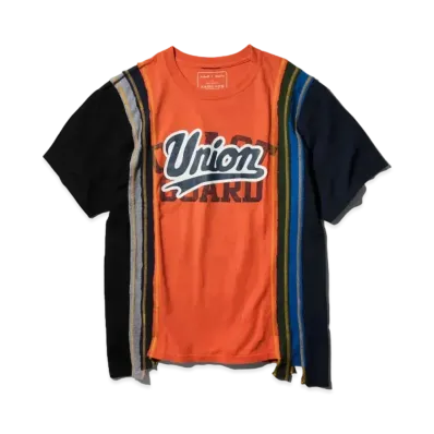 UNION x NEEDLES Rebuild 7 Cuts S/S Tee #4 "Blue"