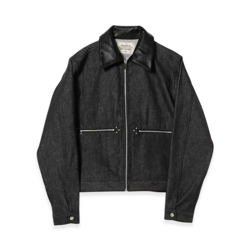 BEAMS FUTURE ARCHIVE Denim Zip Blouson "Black"