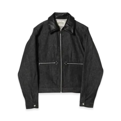 BEAMS FUTURE ARCHIVE Denim Zip Blouson "Black"