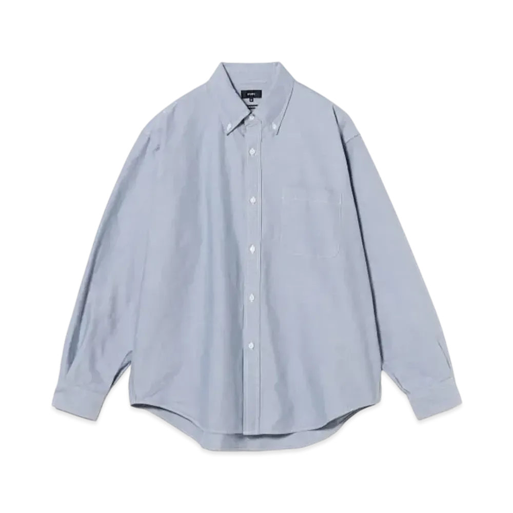 BEAMS Heavy Oxford Button Down Shirt "Blue"