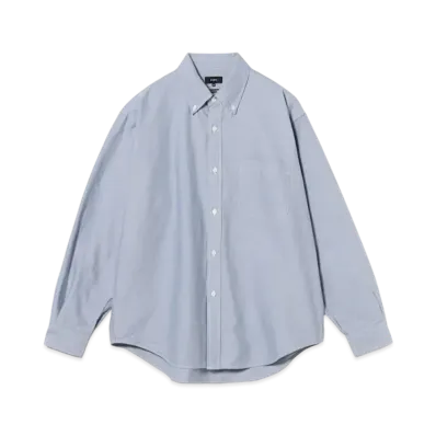BEAMS Heavy Oxford Button Down Shirt "Blue"