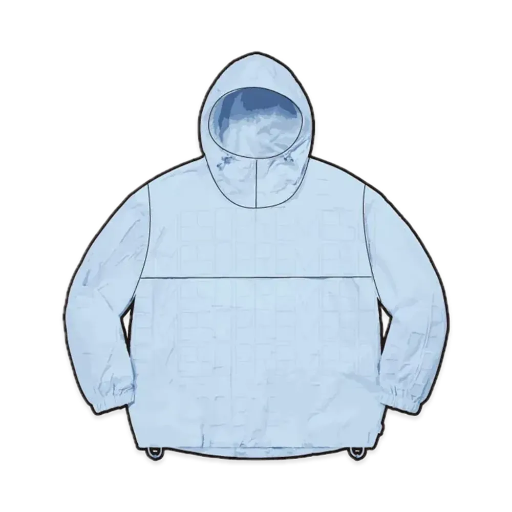 Supreme Repeat Stitch Anorak "Light Blue"
