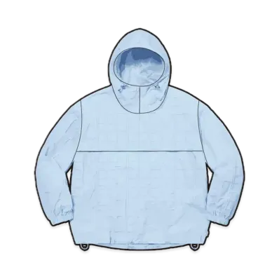 Supreme Repeat Stitch Anorak "Light Blue"