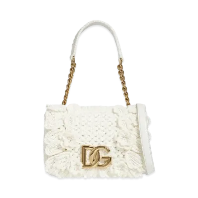 Dolce&Gabbana 3.5 Bag Raffia Crochet "White"