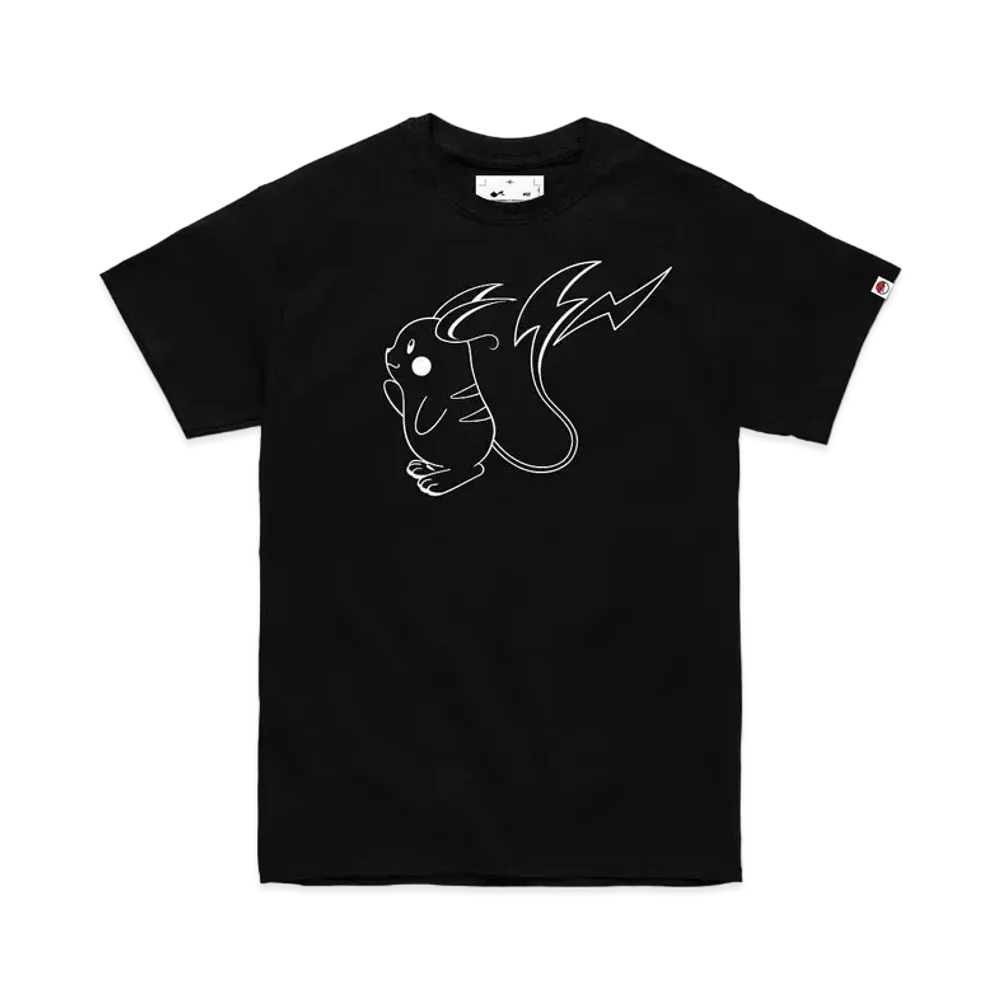 FRAGMENT x POKEMON THUNDERBOLT PROJECT RAICHU T-SHIRT "Black"