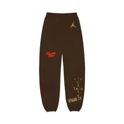 Air Jordan x Travis Cactus Jack Highest Sweatpant "Brown"