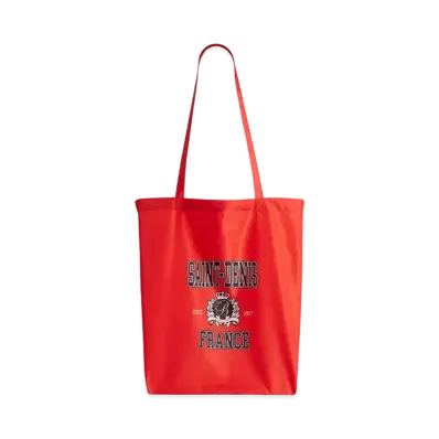 BALENCIAGA Souvenir Medium Shopping Tote Bag in Nylon "Red"