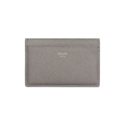 CELINE Card Holder in Grained Calfskin "Pebble"