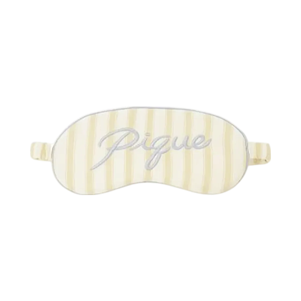 GELATO PIQUE Stripe Pattern Eye Mask "Yellow"