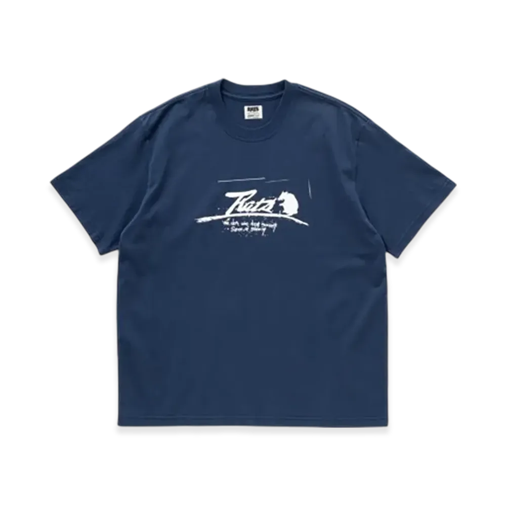 RATS Script Logo Way Of Life Tee "Navy"