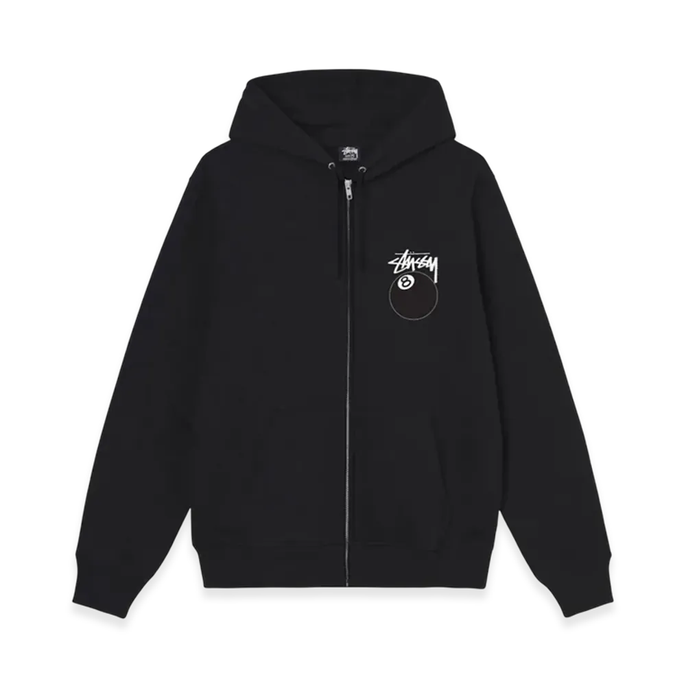 Stussy 8 Ball Zip Hoodie - 22SS "Black"
