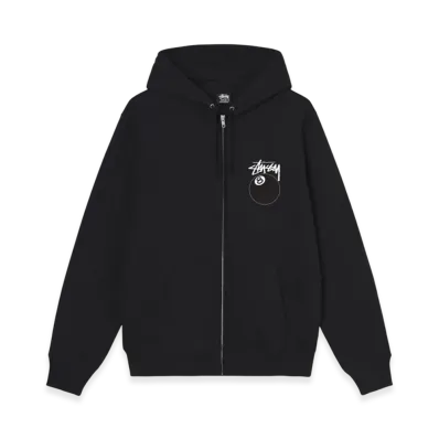 Stussy 8 Ball Zip Hoodie - 22SS "Black"