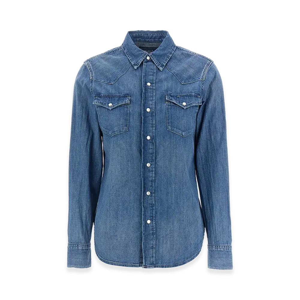Polo Ralph Lauren Women's Western Denim Shirt "Blue"