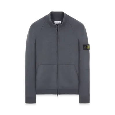 Stone Island 528A6 Soft Cotton Cardigan Knit - 23FW "Lead"