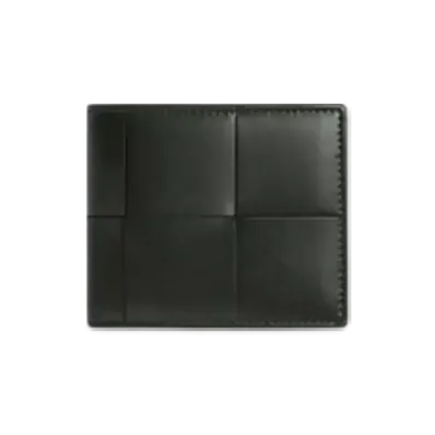 Bottega Veneta Cassette Bi-Fold Wallet With Coin Purse "Dark Green/Agate Grey"