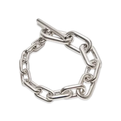 UNDERCOVER Brass Chain Bracelet "Silver"